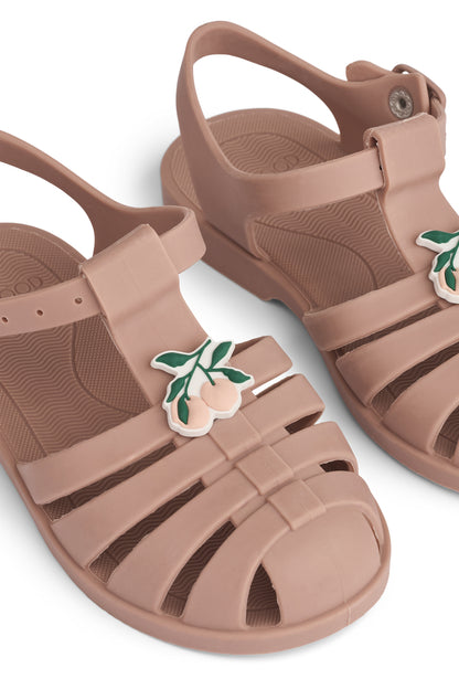 [Liewood] Bre Sandals With Charms- Peach / Dark Rose