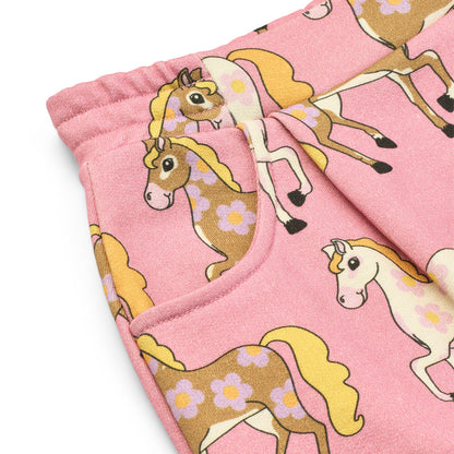 [Smafolk] Brina Skirt With Horses - Sea Pink
