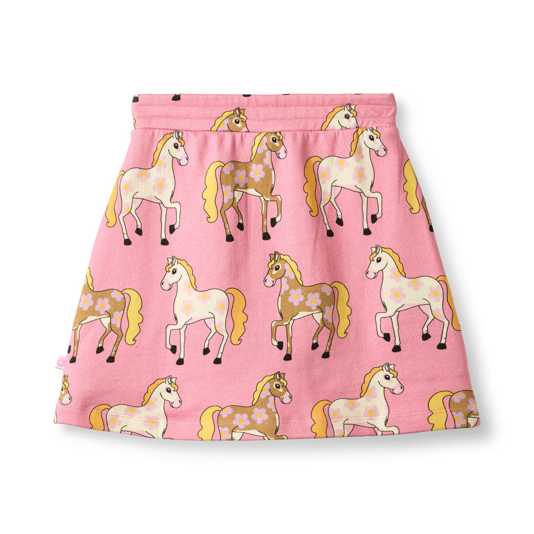 [Smafolk] Brina Skirt With Horses - Sea Pink