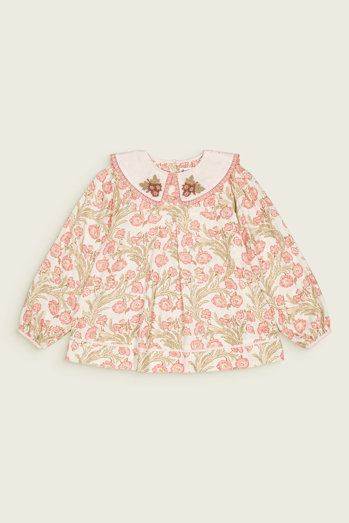[Bachaa]Clemence Blouse-Promenade enchantée print