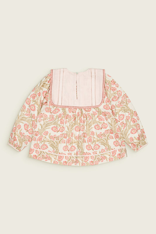 [Bachaa]Clemence Blouse-Promenade enchantée print