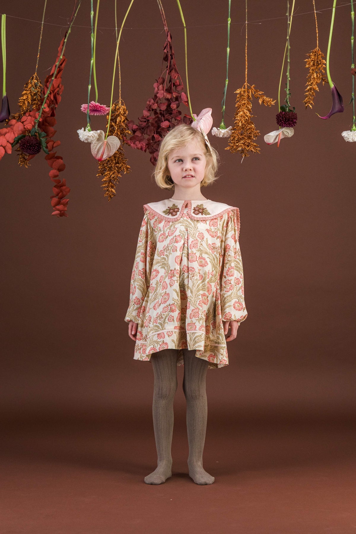 [Bachaa]Clemence Blouse-Promenade enchantée print