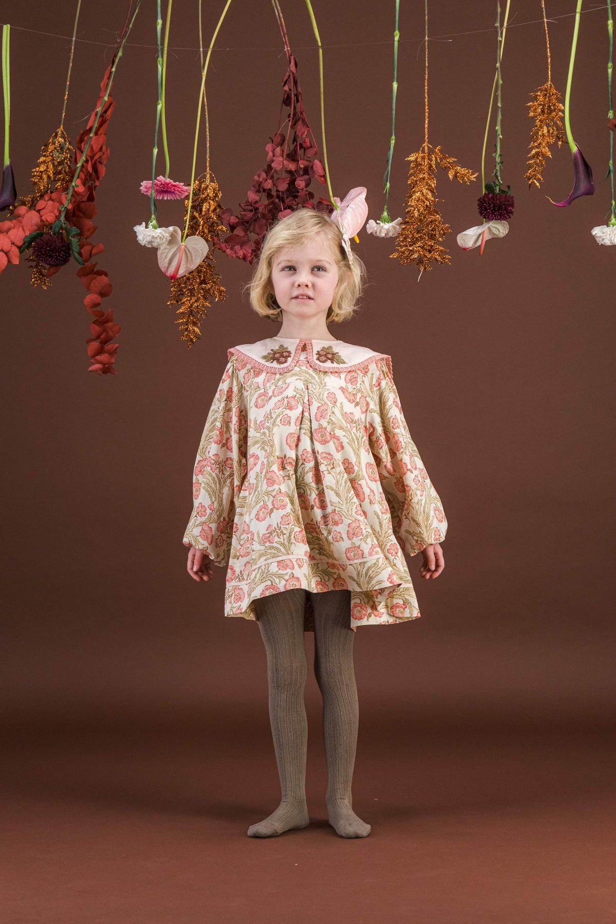 [Bachaa]Clemence Blouse-Promenade enchantée print
