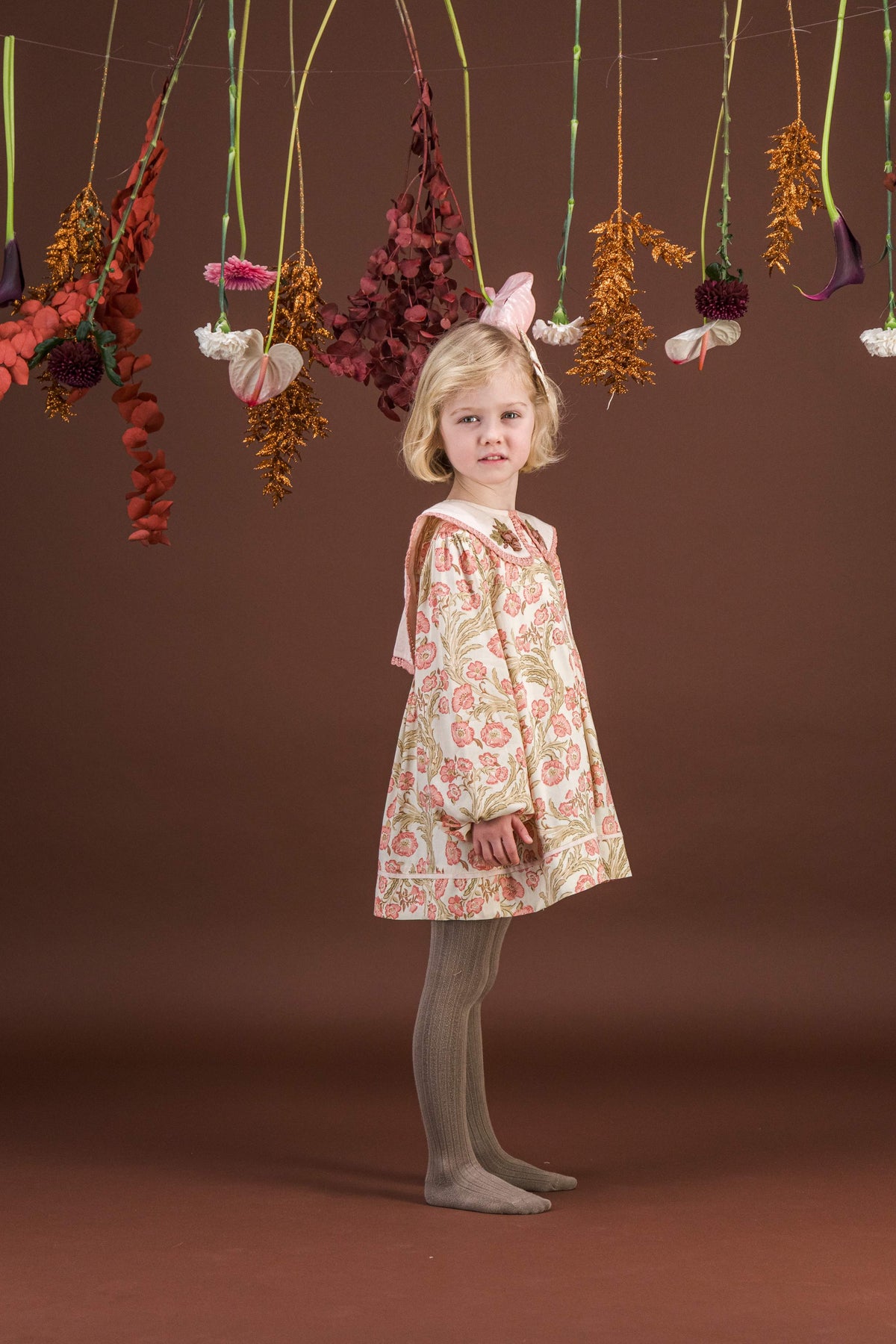 [Bachaa]Clemence Blouse-Promenade enchantée print
