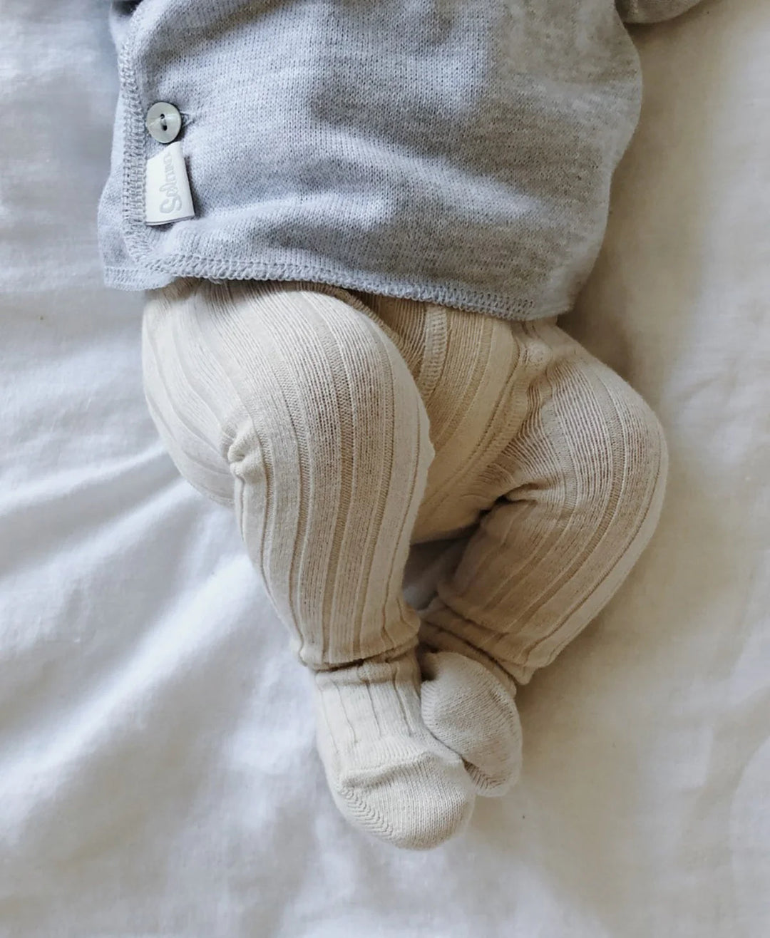 [Condor] Basic Rib Tights - [304 Linen]