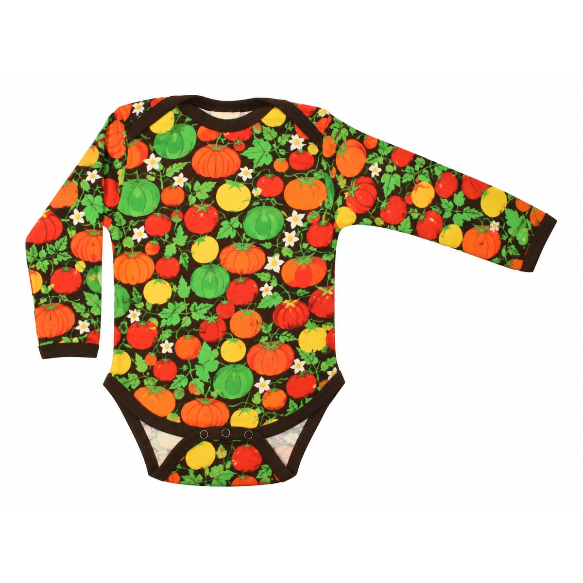 [DUNS Sweden]Long Sleeve Napneck Body - Tomatoes Dark Brown