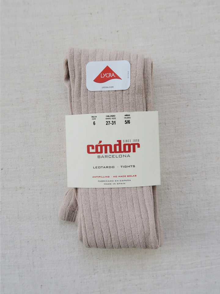 [Condor] Basic Rib Tights - [334 Stone]