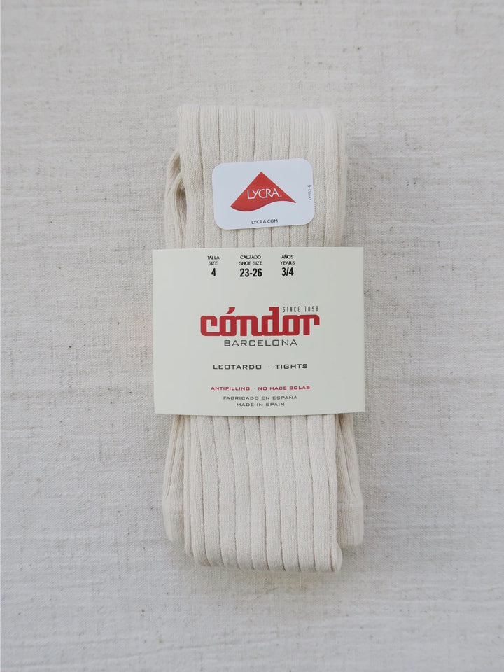 [Condor] Basic Rib Tights - [304 Linen]