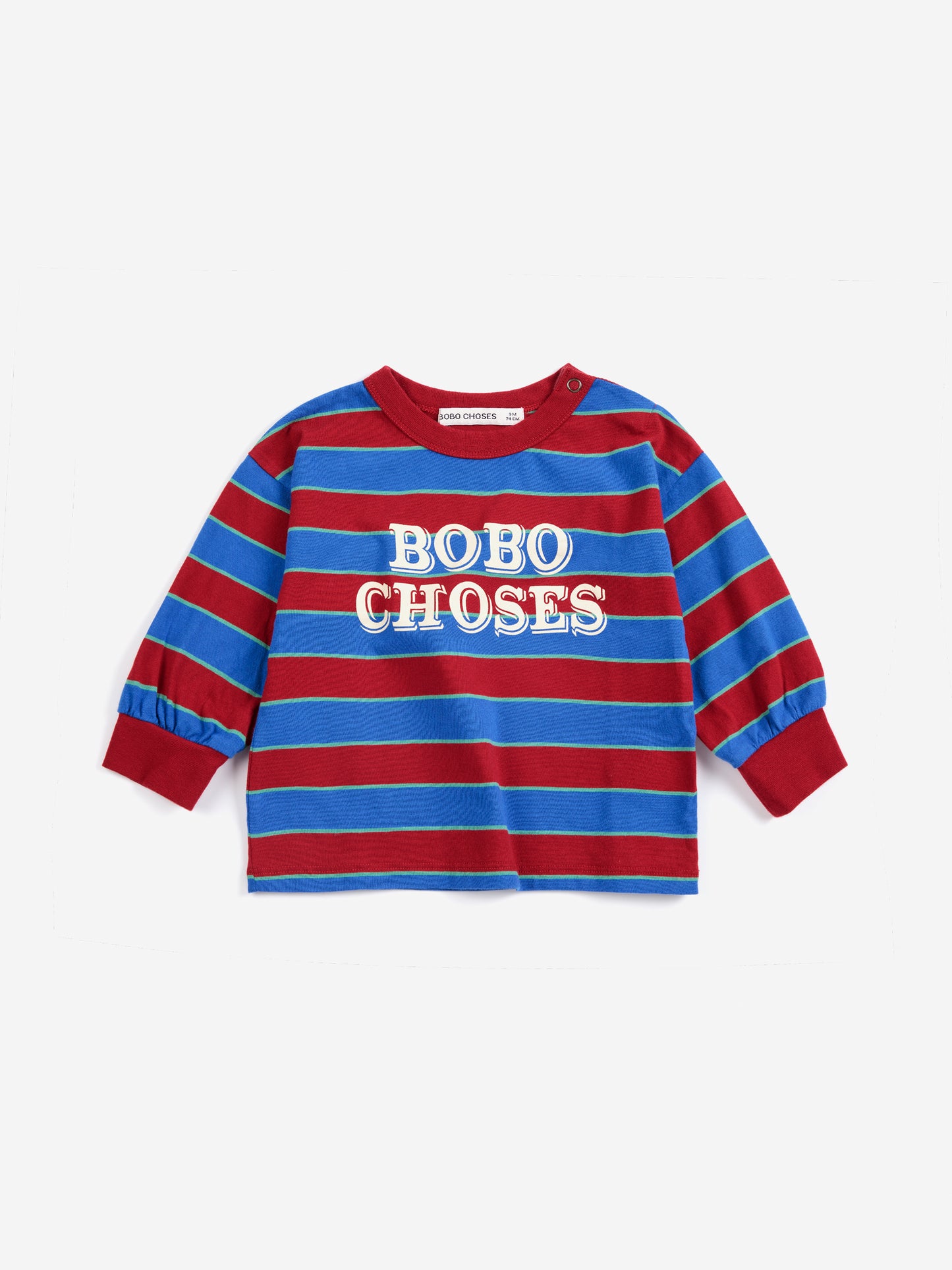 [Bobo Choses] Embossed stripes T-shirt