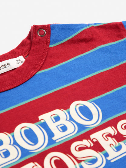 [Bobo Choses] Embossed stripes T-shirt