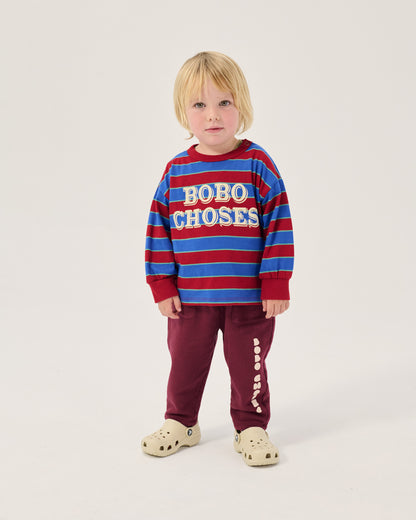 [Bobo Choses] Embossed stripes T-shirt