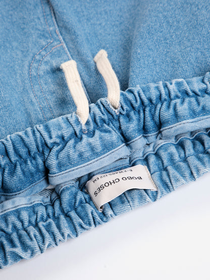 [Bobo Choses]Embossed denim Pants