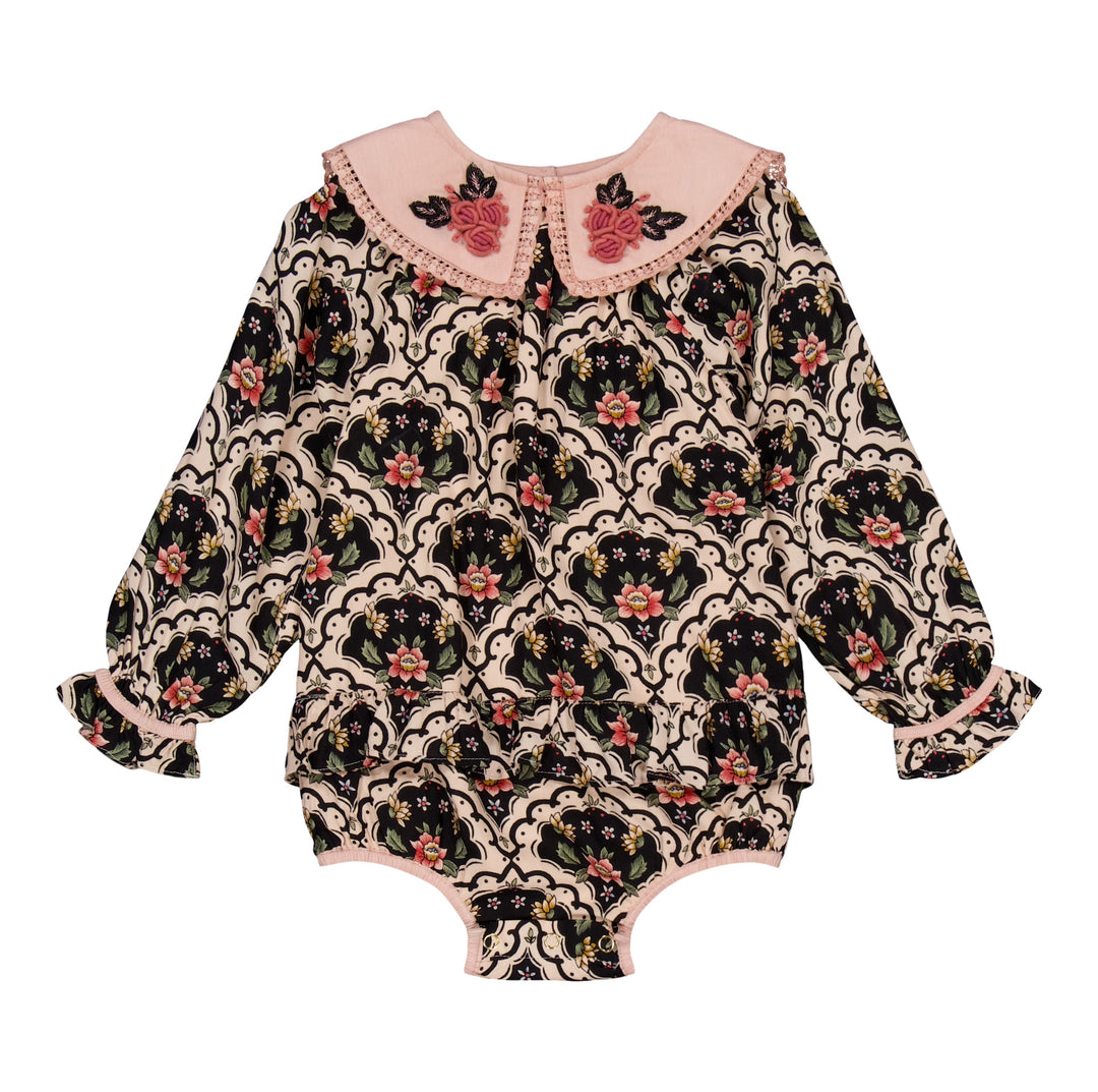 [Bachaa] Cup Cake Romper - Lovely Print