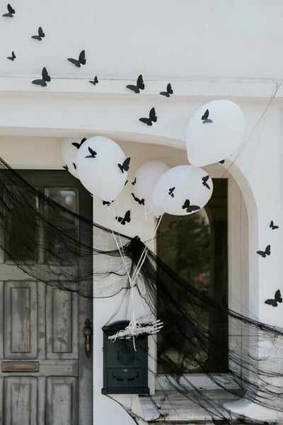 [PartyDeco]Paper Moth Decoration, black, 6-12cm
