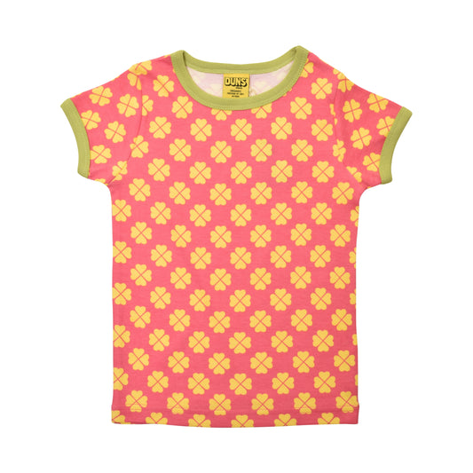 [DUNS Sweden] Short Sleeve Tops- Clover Hot Pink