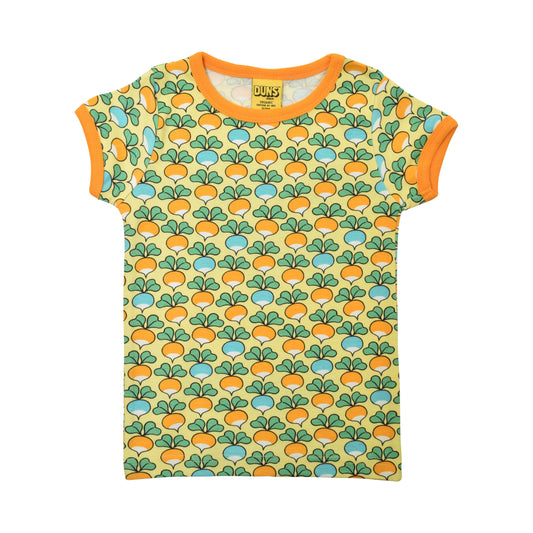 [DUNS Sweden] Short Sleeve Tops- Mutil Radish Yellow Cream