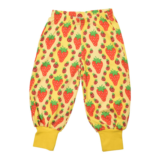 [DUNS Sweden]Baggy Pants-Strawberries Yellow