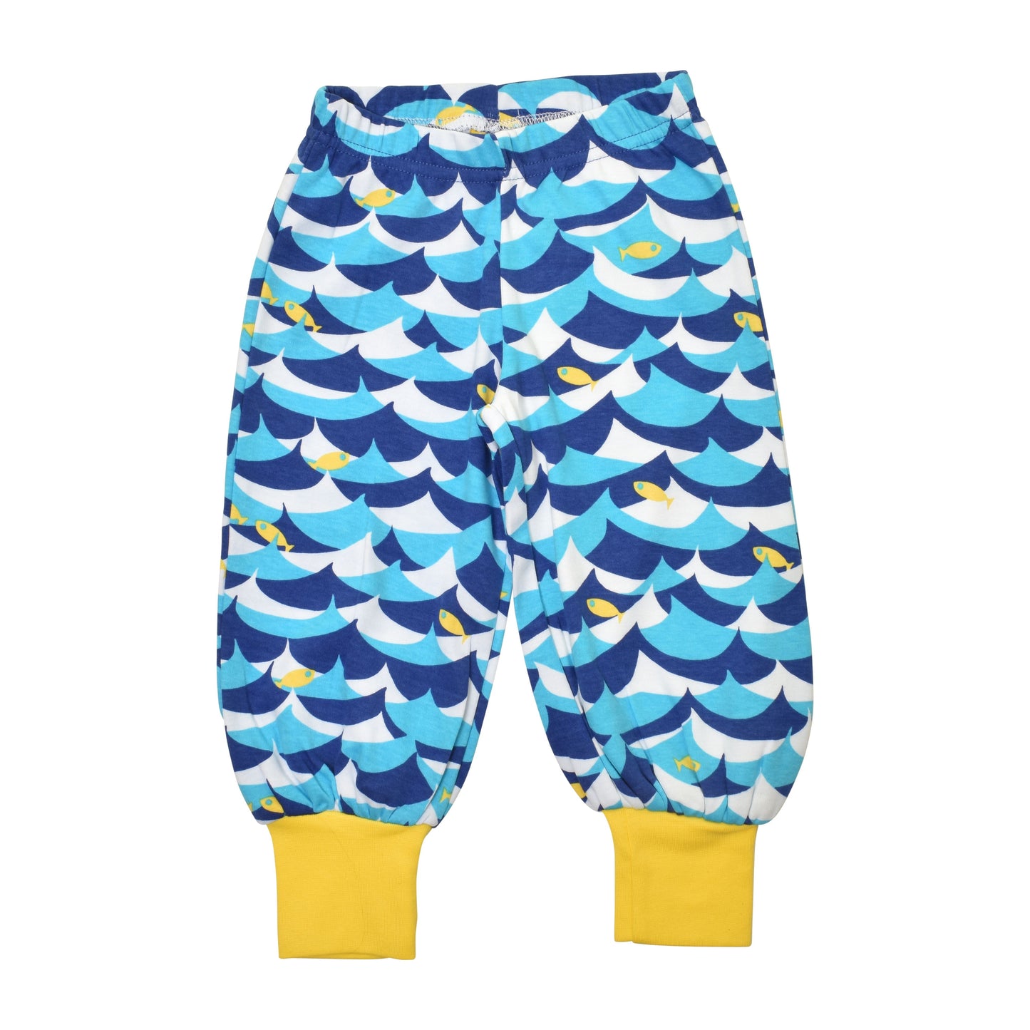 [DUNS Sweden]Baggy Pants -Wave and Fish Blue