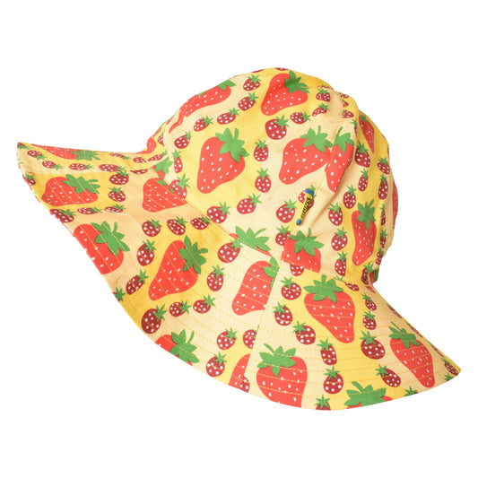 [Duns Sweden] Sun Hat-Strawberries Yellow