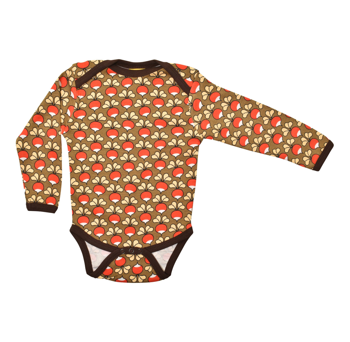 [DUNS Sweden]Long Sleeve Napneck Body - Radish Brown