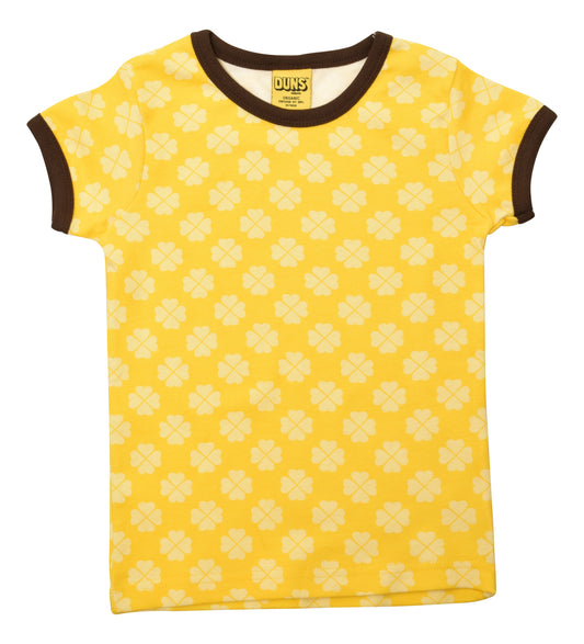 [DUNS Sweden]Short Sleeve top-Clover Dandelion Yellow