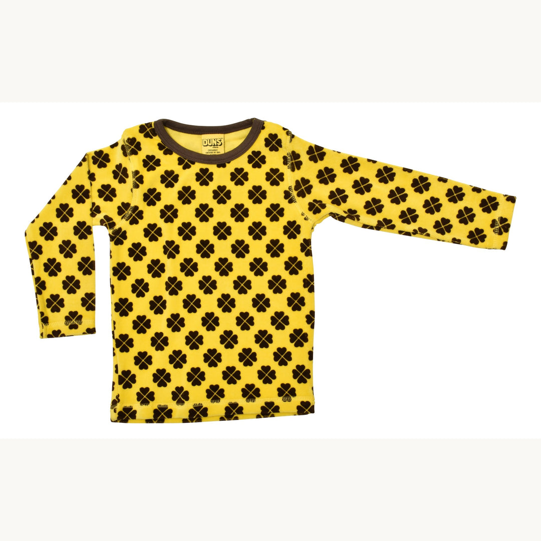 [DUNS Sweden]Velour Top - Clover Yellow