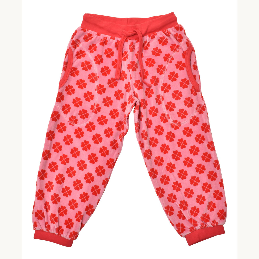 [DUNS Sweden]Velour Pants - Clover Pink