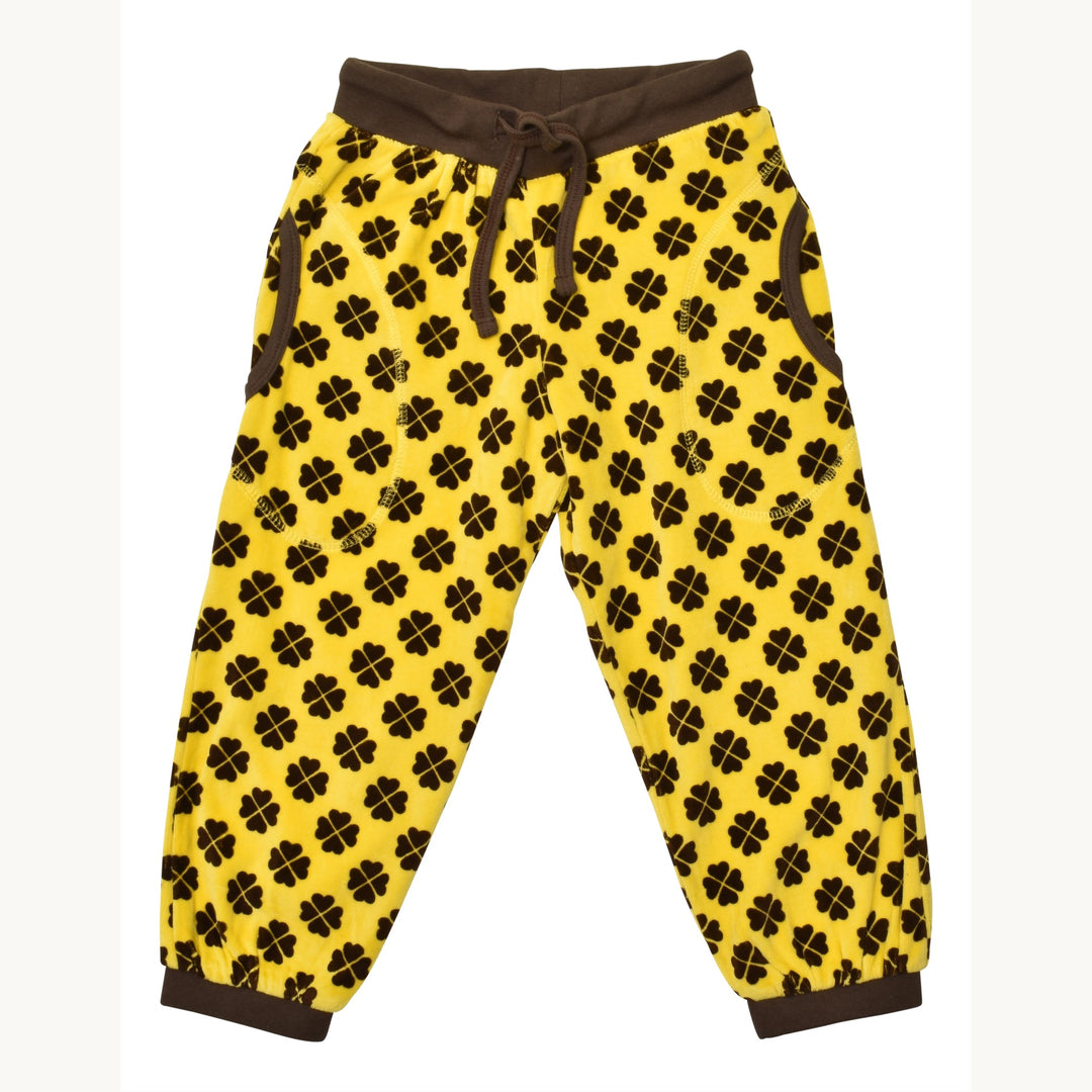 [DUNS Sweden]Velour Pants - Clover Yellow