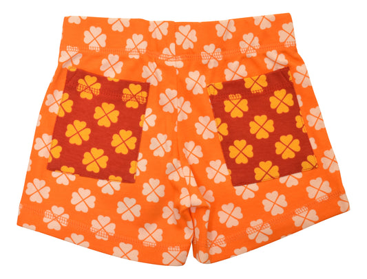 [DUNS Sweden] Short Pants-Clover Vibrant orange & Clover Pompein Red