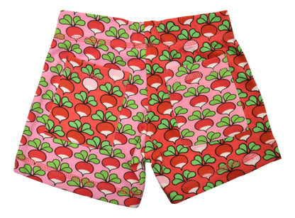 [DUNS Sweden] Short Pants-ough Red mixed Print Radish lilac