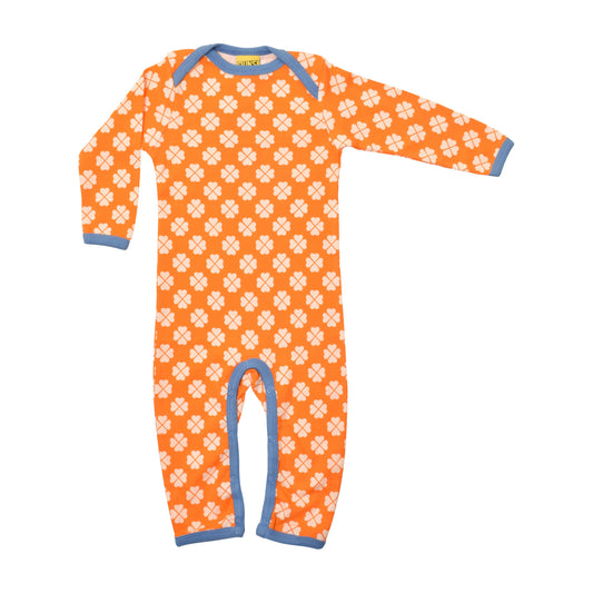 [DUNS Sweden] Long Sleeve Lap Neck Suit - Clover Vibrant Orange