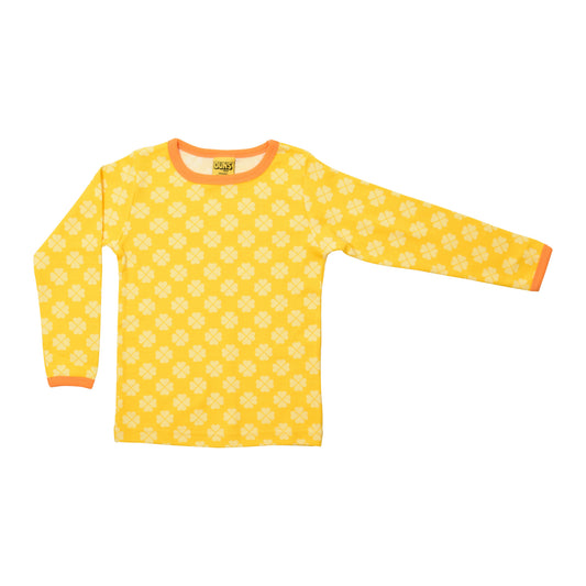 [DUNS Sweden]Long Sleeve Tops- Clover Dandelion Yellow