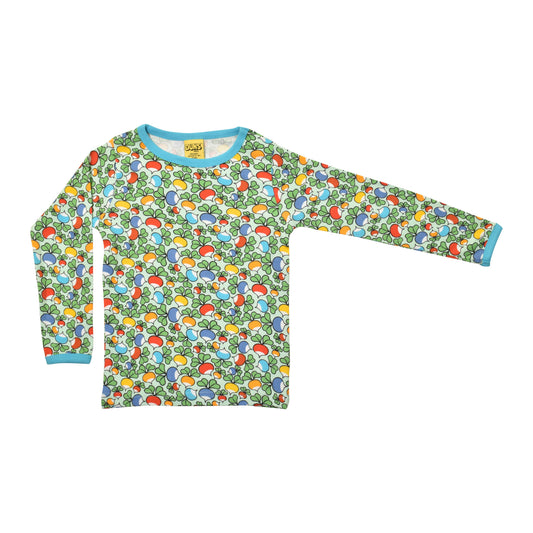 [DUNS Sweden]Long Sleeve Tops- Jumbled Radish Blue