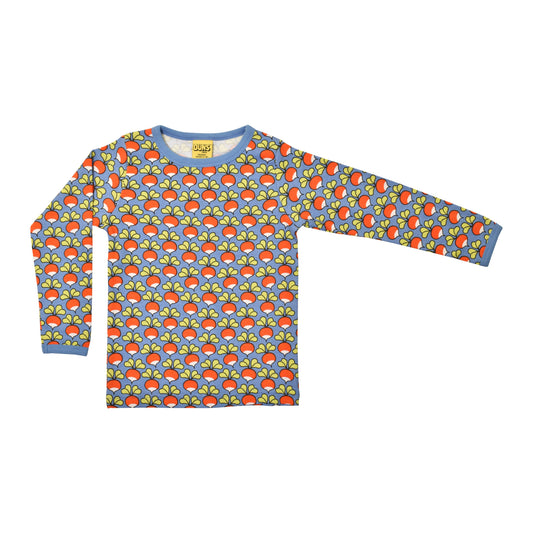[DUNS Sweden]Long Sleeve Tops- Radish Marine Blue