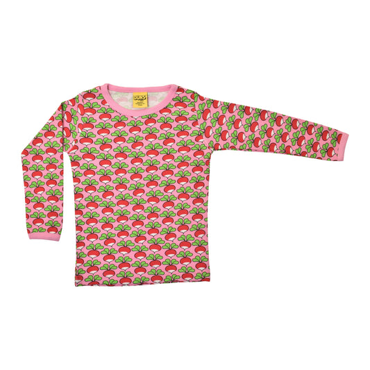 [DUNS Sweden]Long Sleeve Tops- Radish Lilac Chiffon