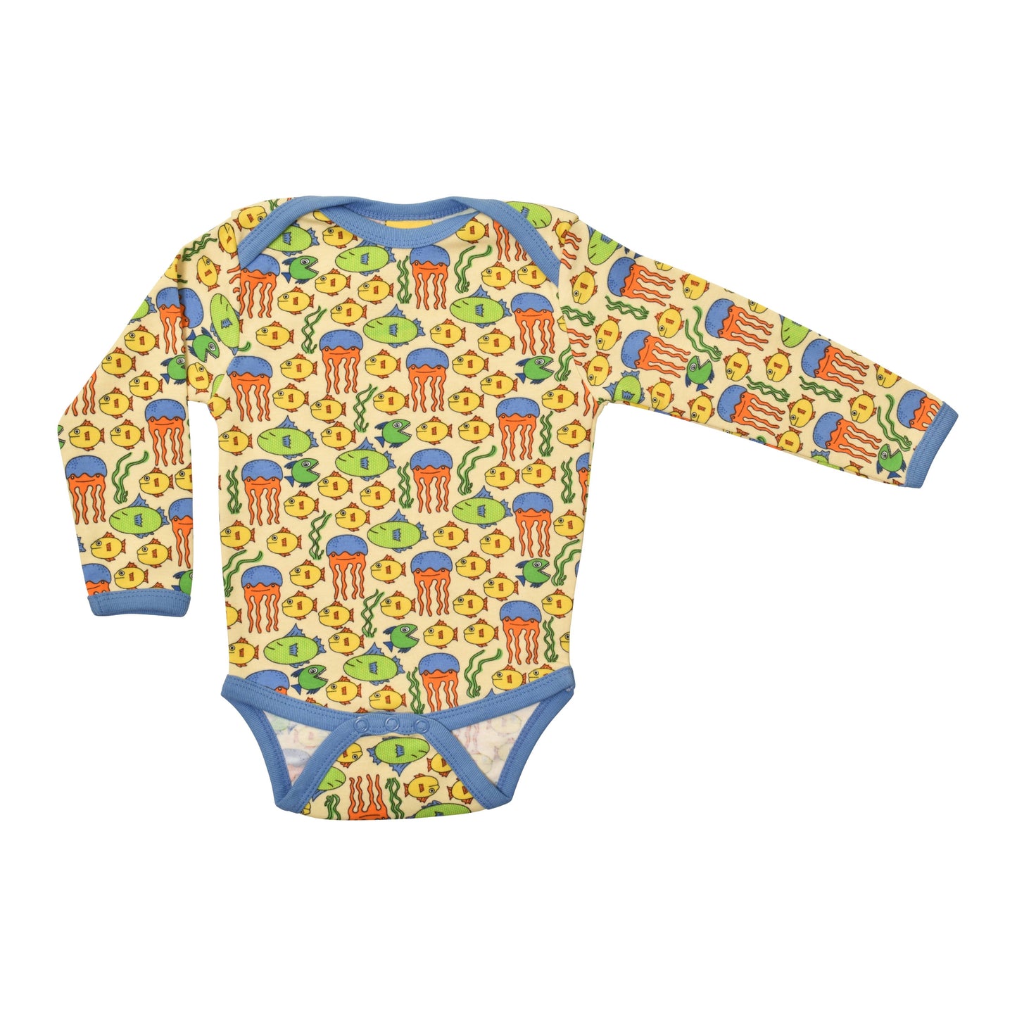 [DUNS Sweden]Long Sleeve Napneck Body - Jellyfish Marin Blue