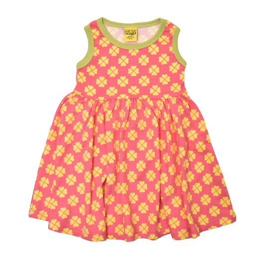 [DUNS Sweden] Gather Dress - Clover Hot Pink