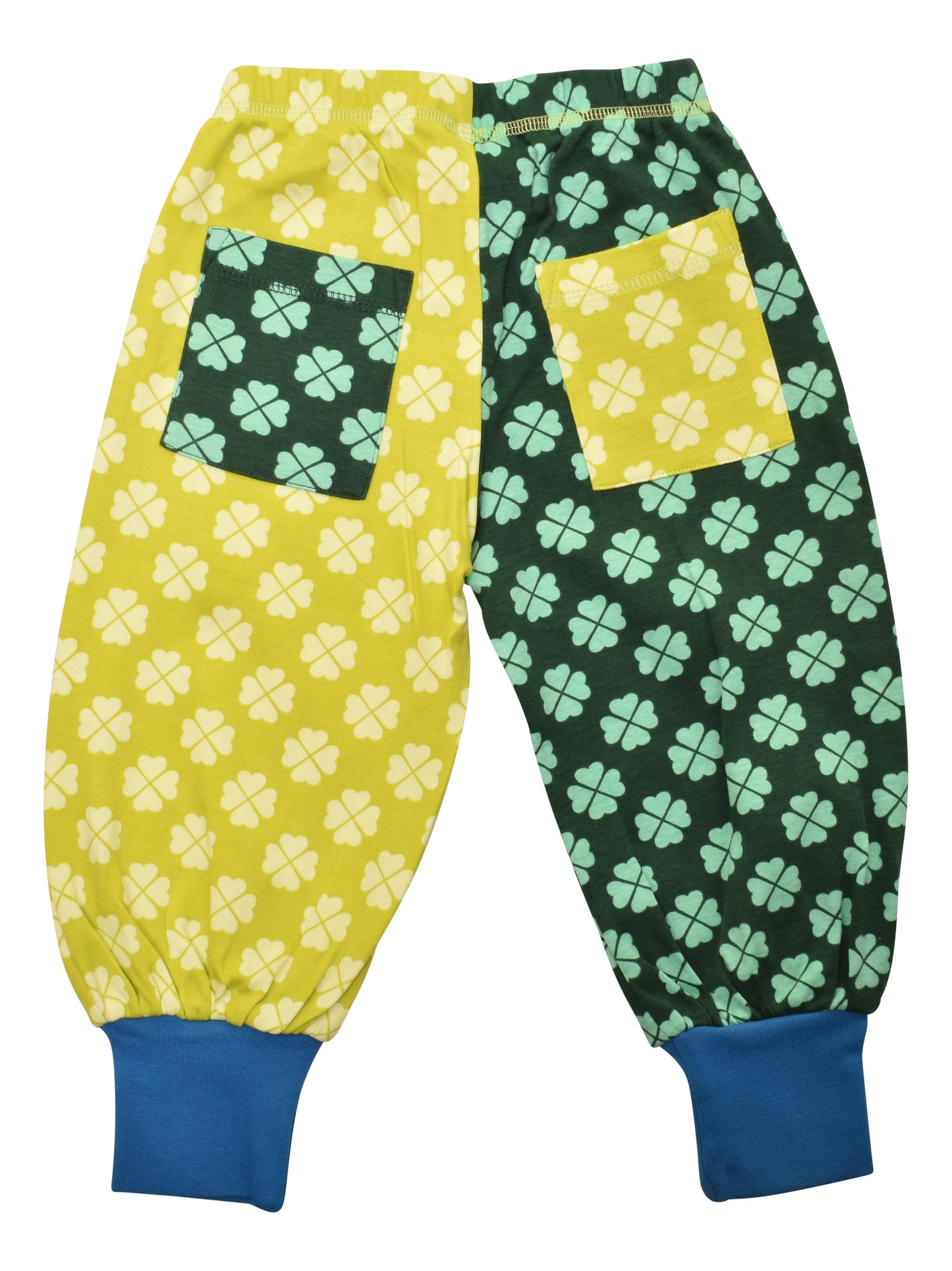 [DUNS Sweden]Baggy Pants-Clover HALF BISTRO GREEN / HALF SULPHER GREEN
