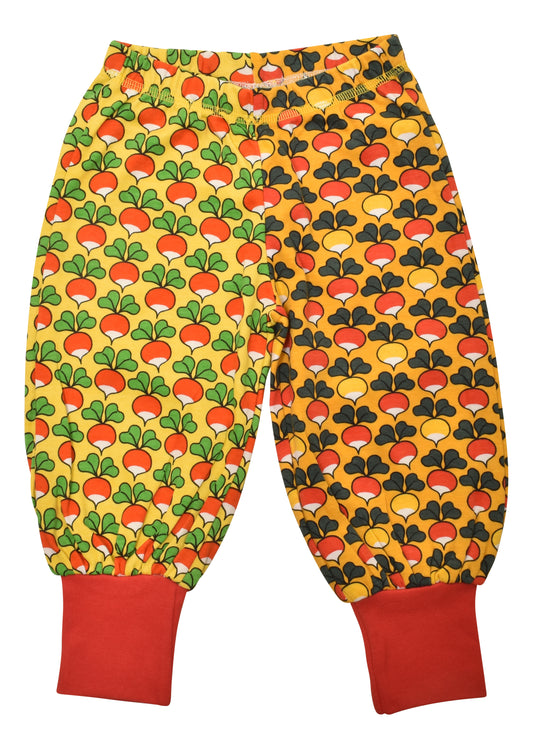 [DUNS Sweden]Baggy Pants-Half Dandelion Yellow/Multi Radish Yellow