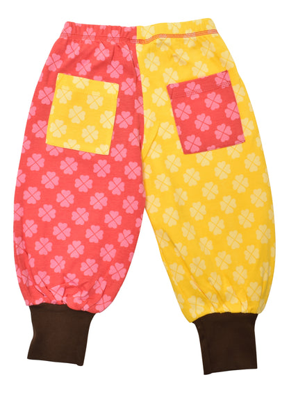 [DUNS Sweden]Baggy Pants-Clover – HALF RED / HALF YELLOW
