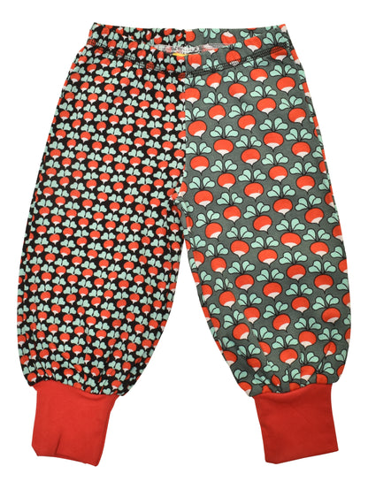 [DUNS Sweden]Baggy Pants-Mini Radish HALF BISTRO / HALF BLACK
