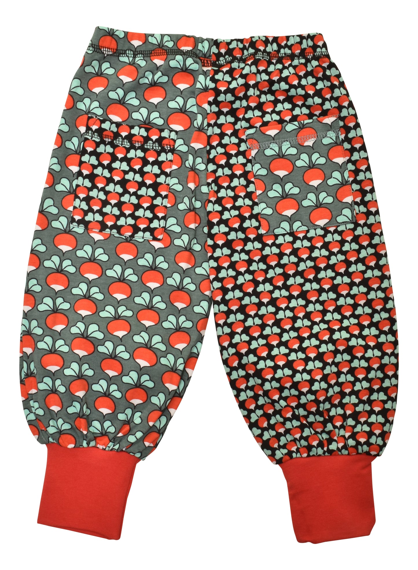 [DUNS Sweden]Baggy Pants-Mini Radish HALF BISTRO / HALF BLACK