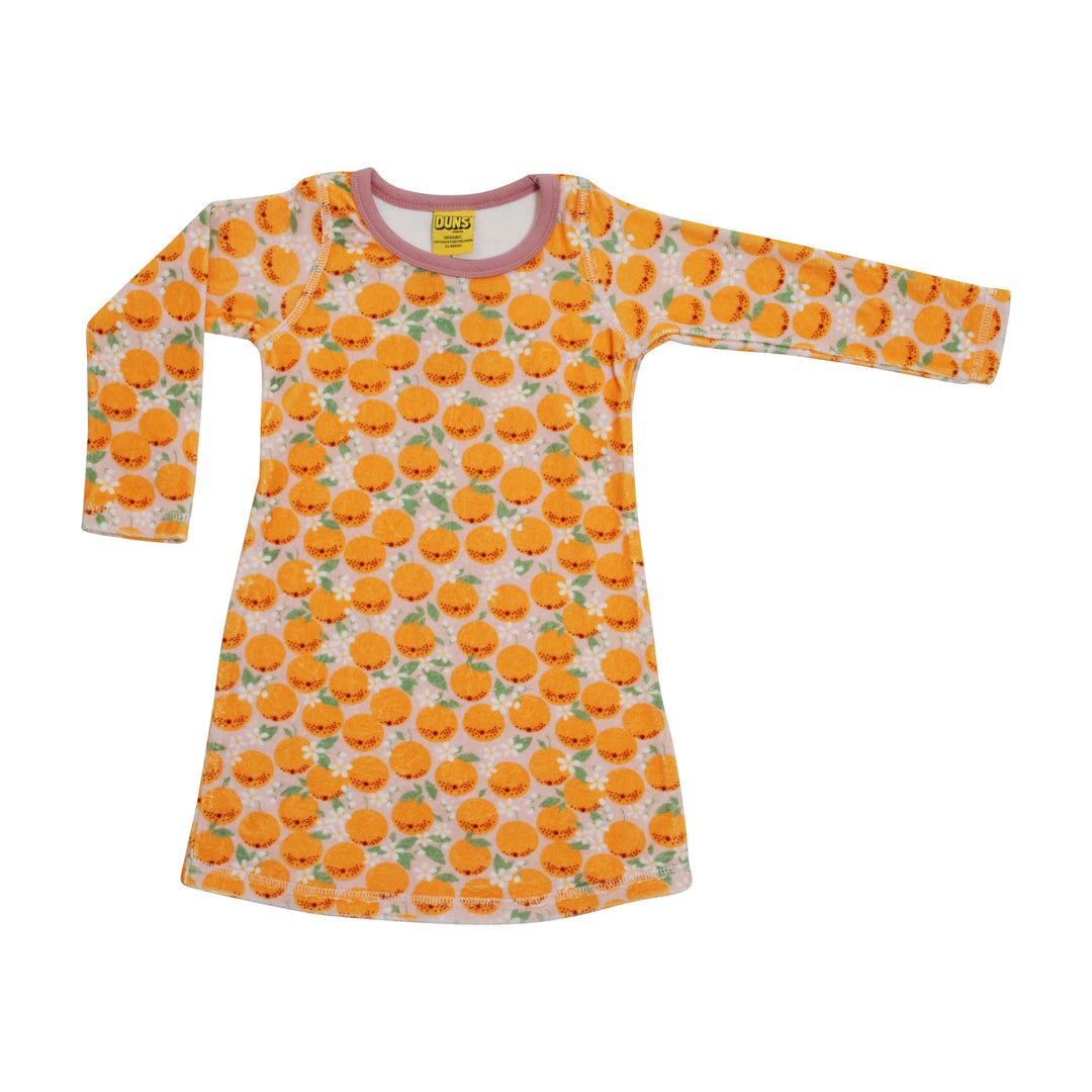 [DUNS Sweden] Long Sleeve Dress - Orange Pink