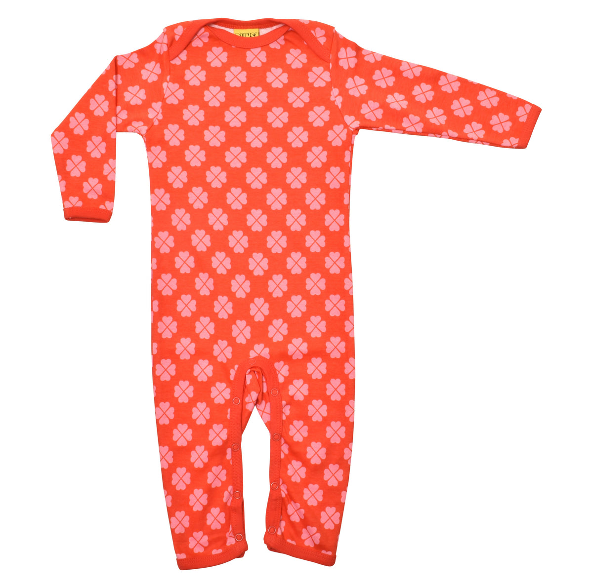[DUNS Sweden] Long Sleeve Lap Neck Suit - Clover Red Pink