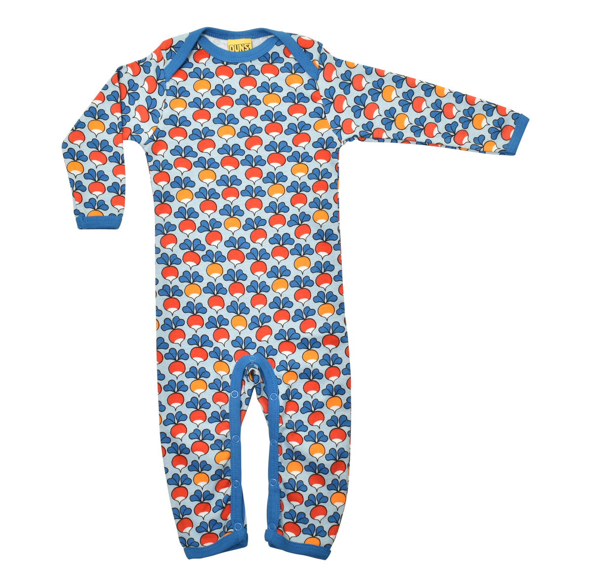 [DUNS Sweden] Long Sleeve Lap Neck Suit - Multi Radish Blue