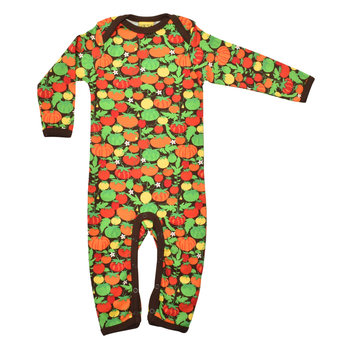 [DUNS Sweden] Long Sleeve Lap Neck Suit - Tomatoes Dark Brown