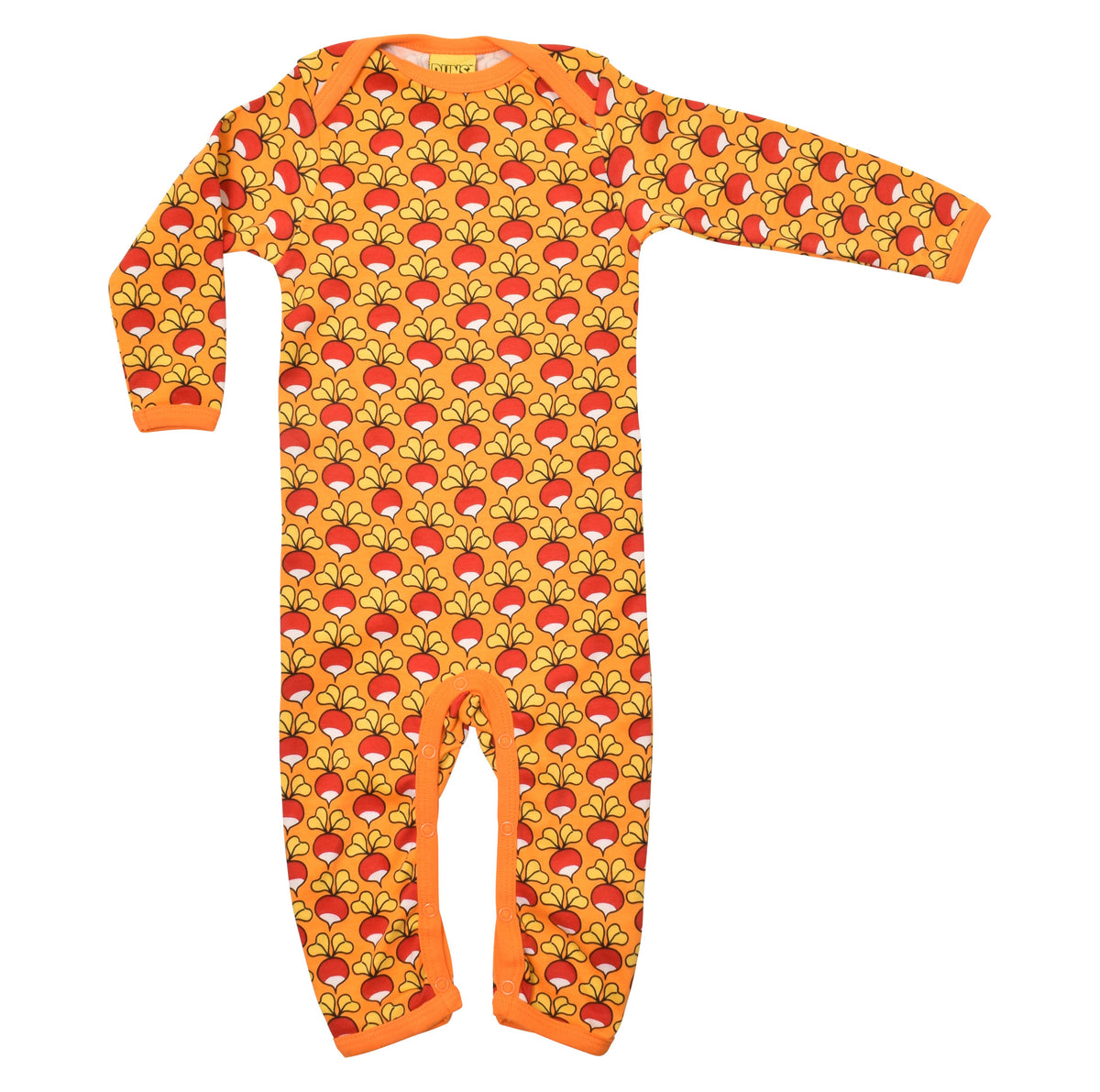[DUNS Sweden] Long Sleeve Lap Neck Suit - Radish Orange