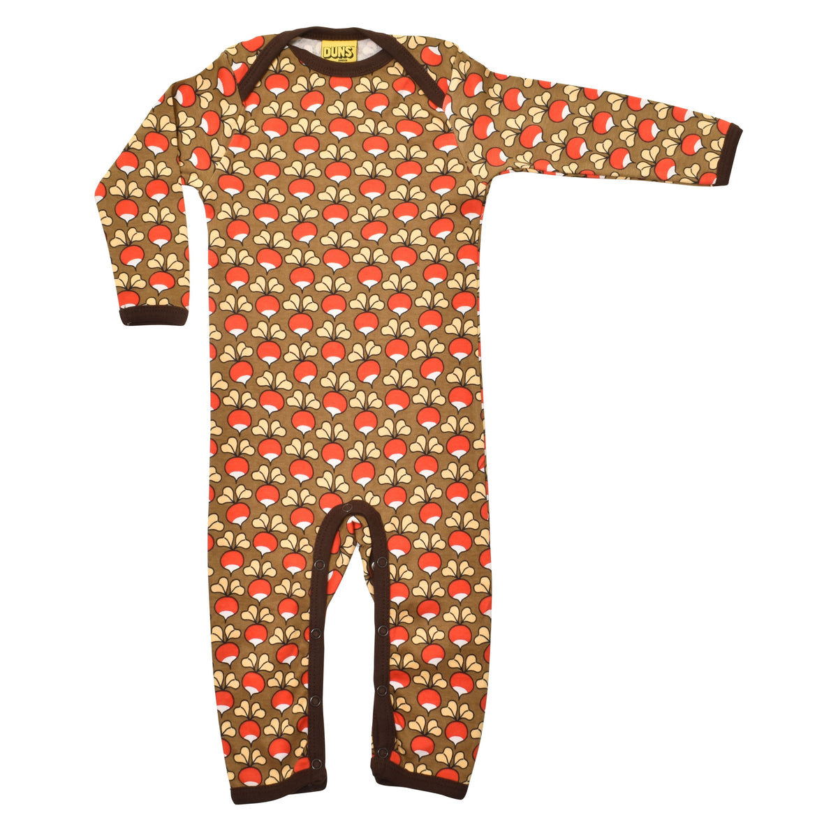 [DUNS Sweden] Long Sleeve Lap Neck Suit - Radish Brown