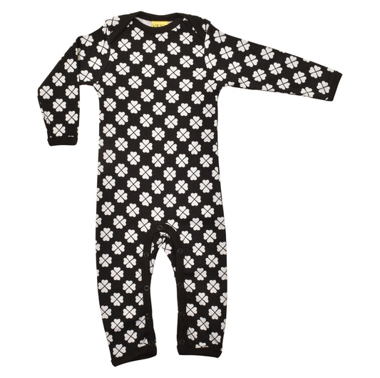 [DUNS Sweden] Long Sleeve Lap Neck Suit - Clover Black
