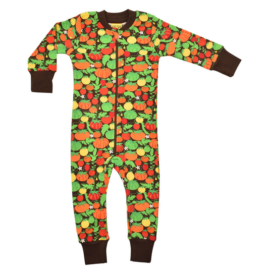 [DUNS Sweden]Zip suit- Tomatoes Dark Brown